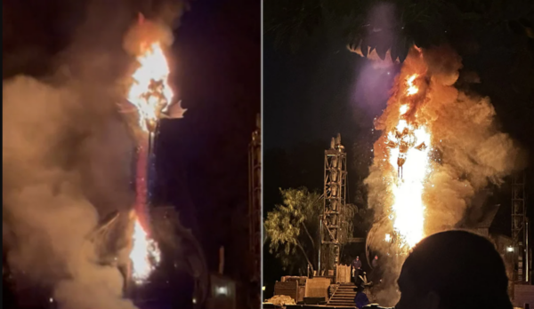 Disneyland’s Giant Dragon Burns During Show 2023