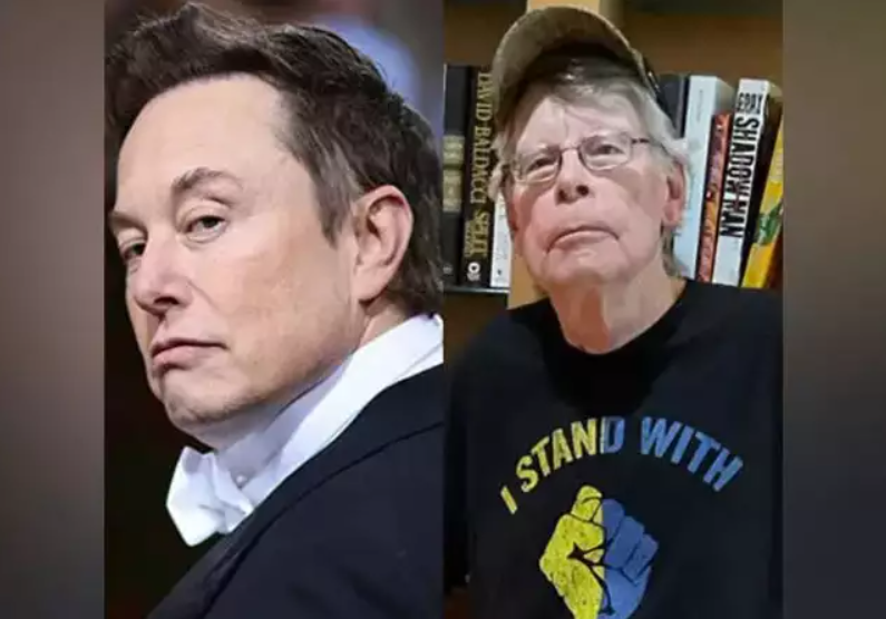 Stephen King requests my Twitter blue tick for charity. Musk responds 2023 1