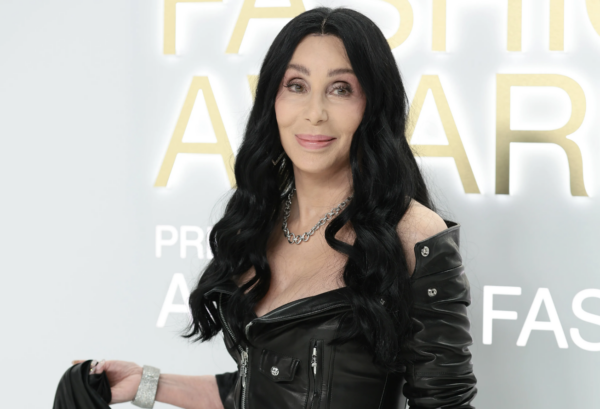 Cher. Hair is blonde. Down to Her Waist. All done 2023