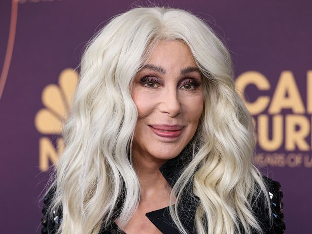 Cher. Hair is blonde. Down to Her Waist. All done 2023 5