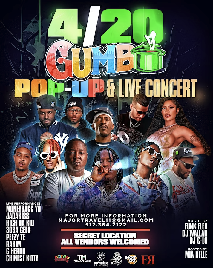 GUMBO BRANDS CANNABIS Announces 4/20 Concert with Moneybagg Yo and Friends 2023 3