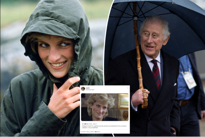 King Charles’ coronation may rain in London. Diana’s fans believe 2023