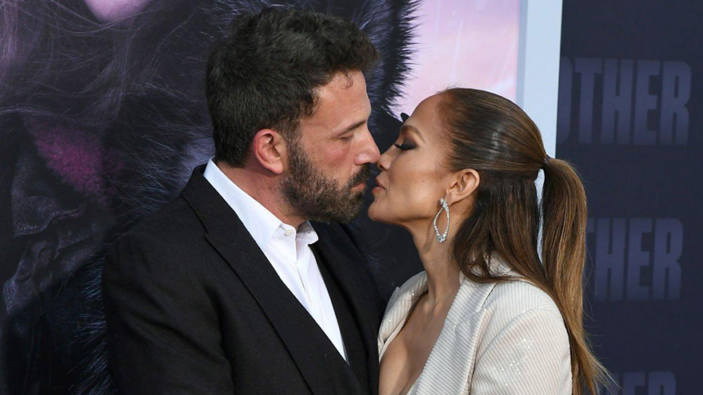 Ben Affleck kisses Jennifer Lopez during 'The Mother' premiere 2023 5