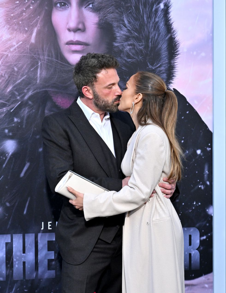Ben Affleck kisses Jennifer Lopez during 'The Mother' premiere 2023 6