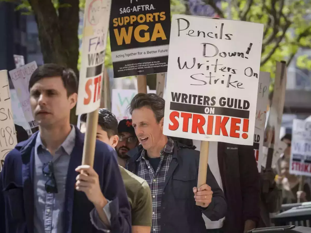 Hollywood writers strike affects US TV networks 2023 5