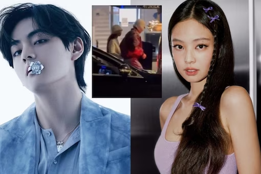 After a Year of Dating Rumors, Jennie and BTS' V Were Filmed Holding Hands in Paris 2023 3